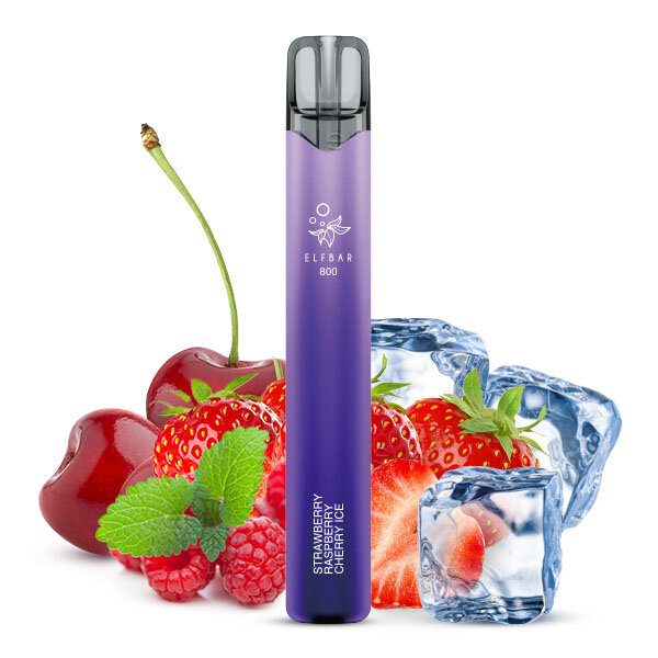Elfbar 800 Strawberry Raspberry Cherry Ice Einweg E-Zigarette 20mg